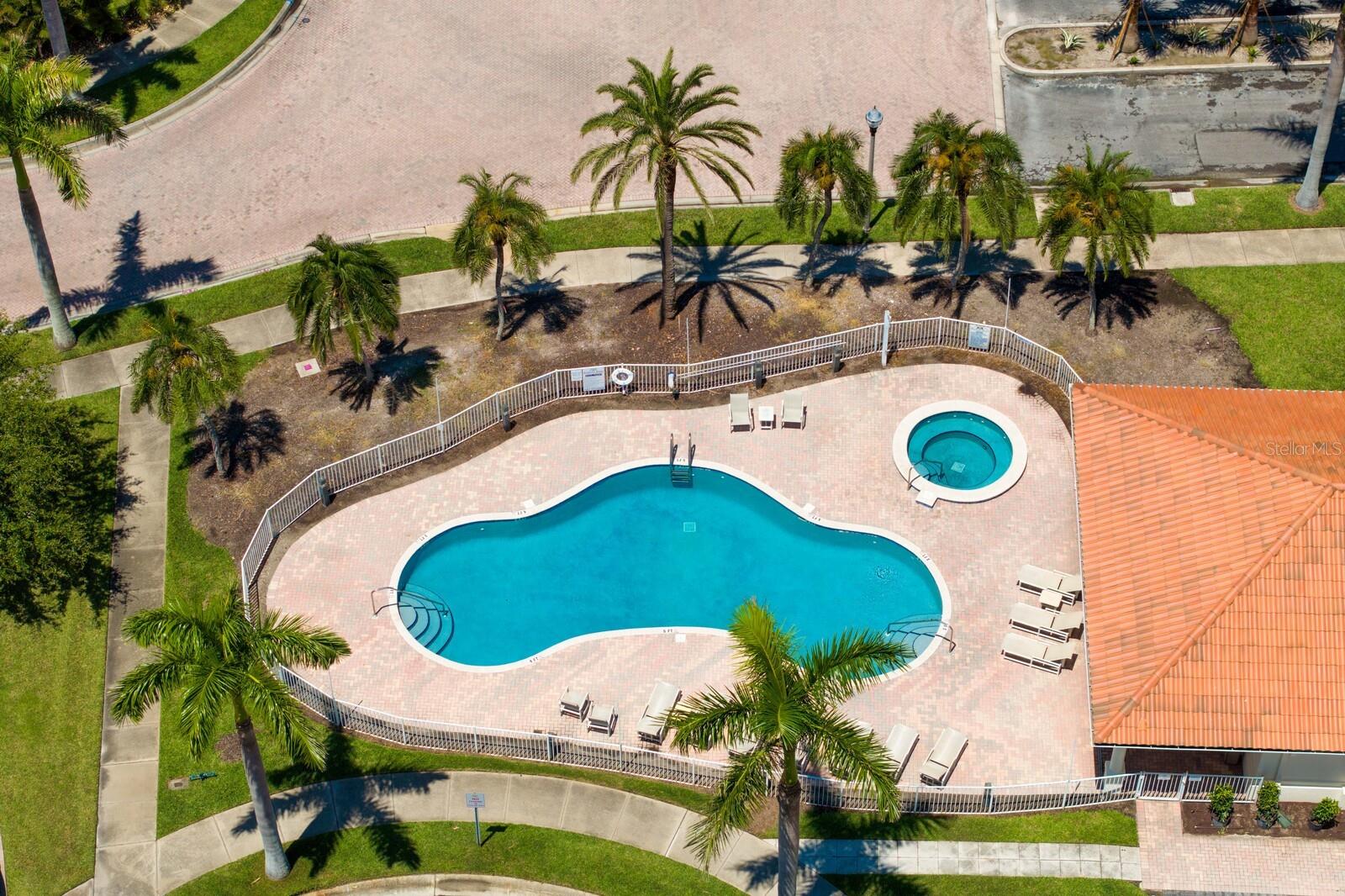 Clubhouse heated pool and spa.
