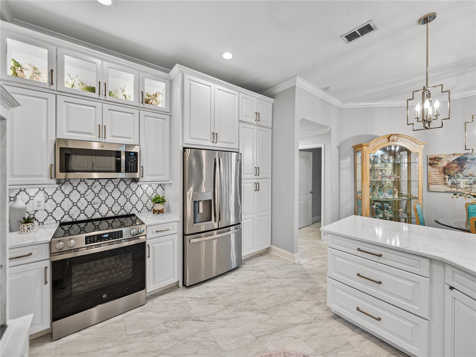 Fully Remodeled Kitchen with Views to Golf Course