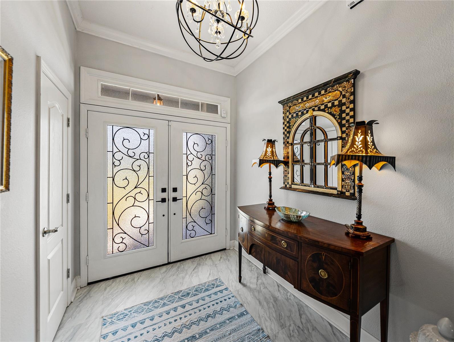Foyer with Views to Golf Course