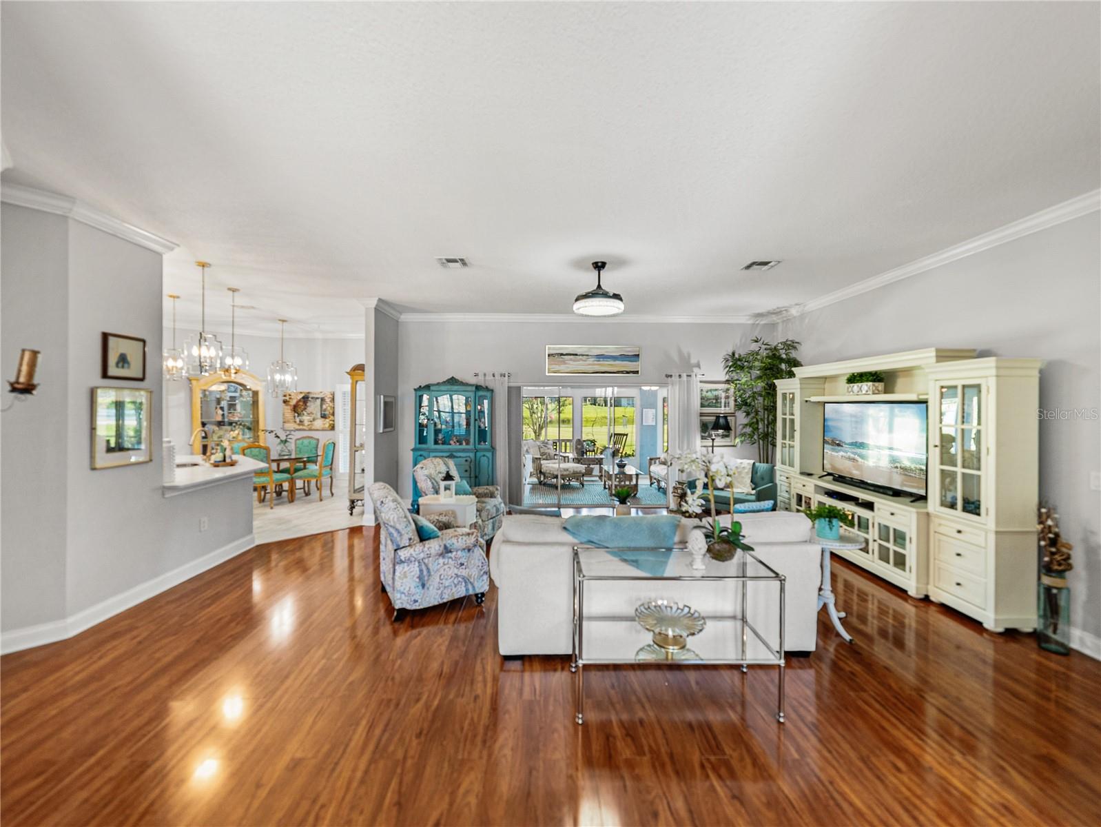Family Room with Views to Golf Course