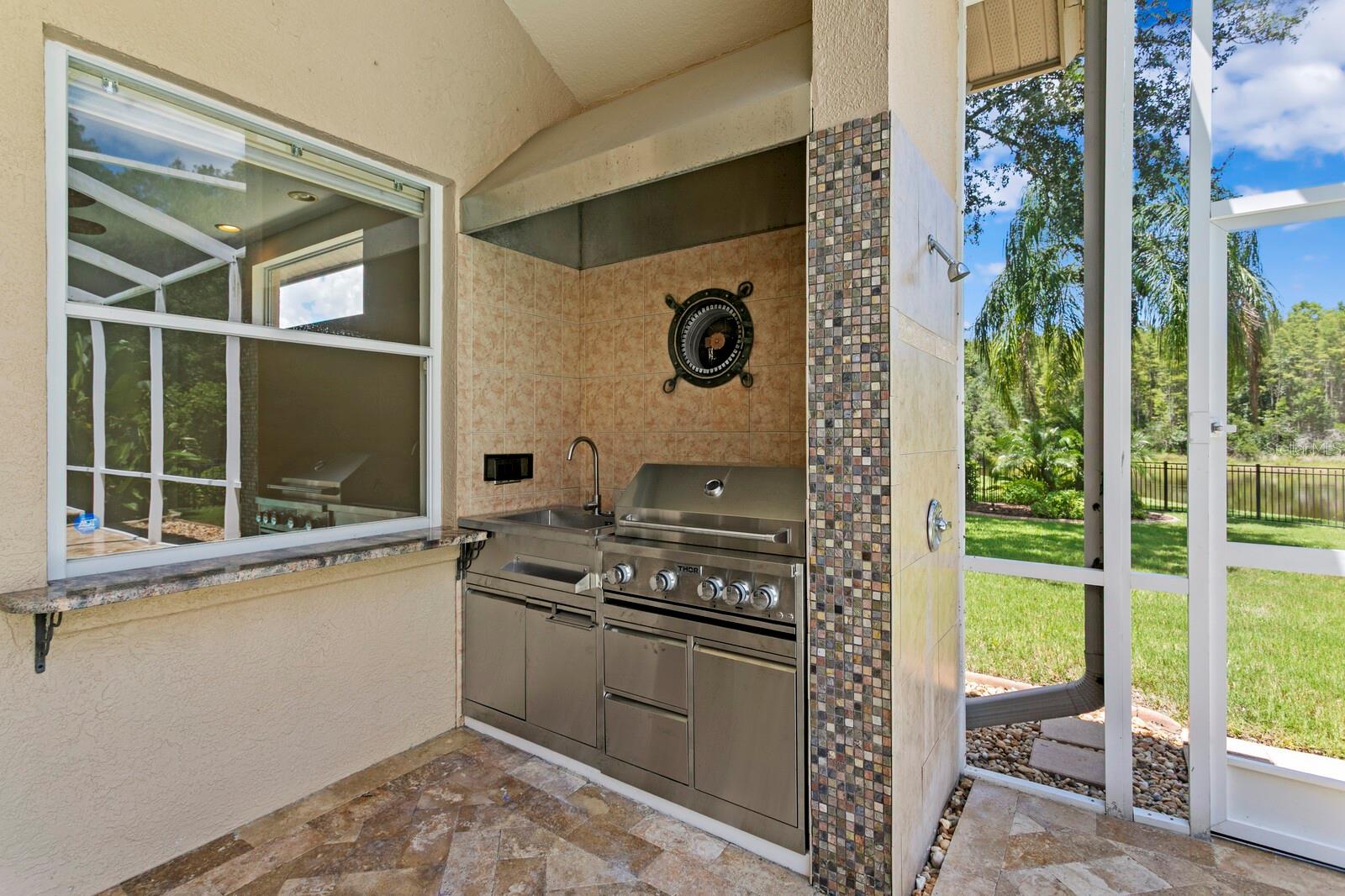 OUTDOOR KITCHENWITH SHOWER