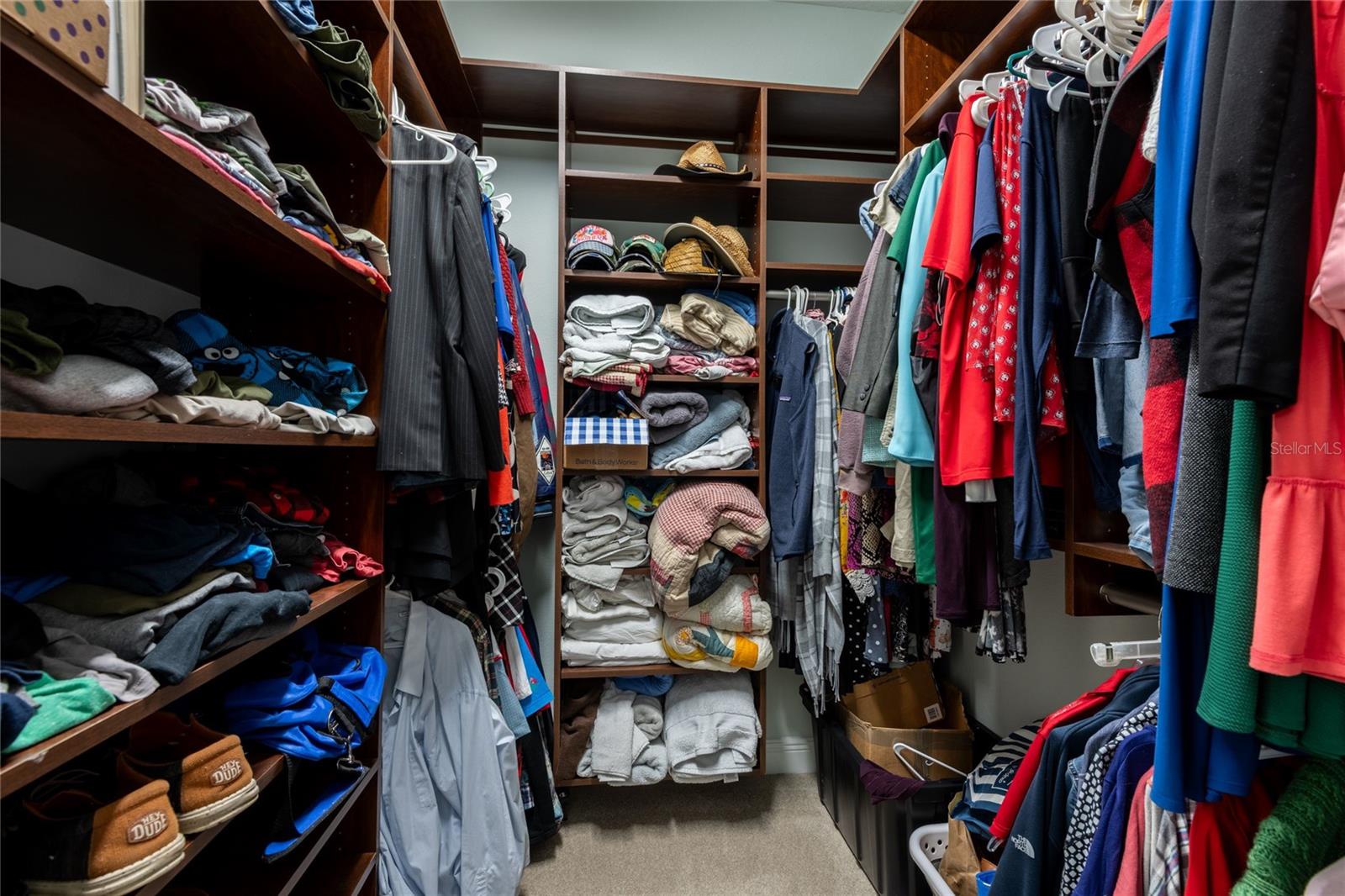 Primary walk-in closet.