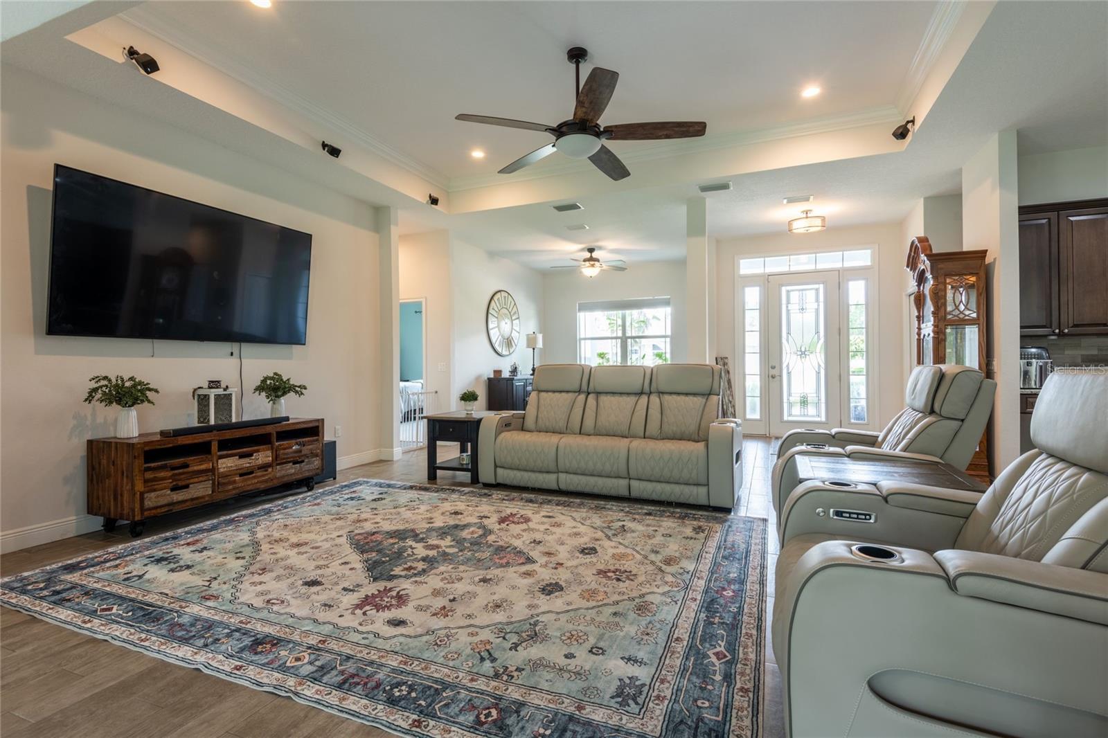 Great room with view of foyer.
