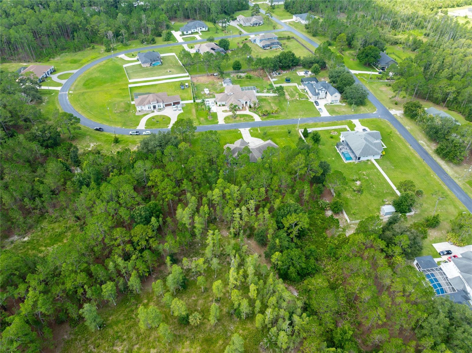 Gated horse friendly community with custom homes.