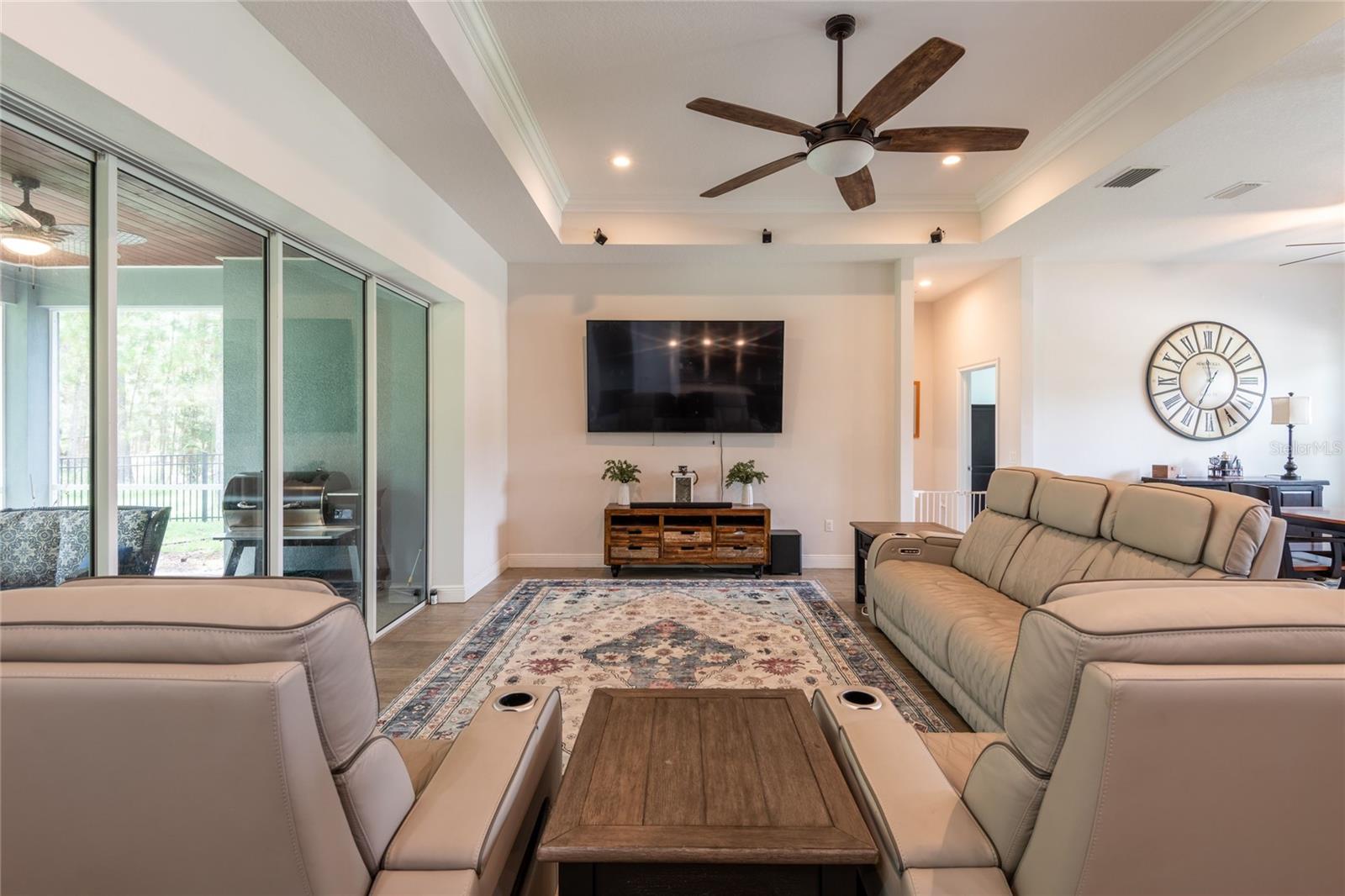 Spacious great room.