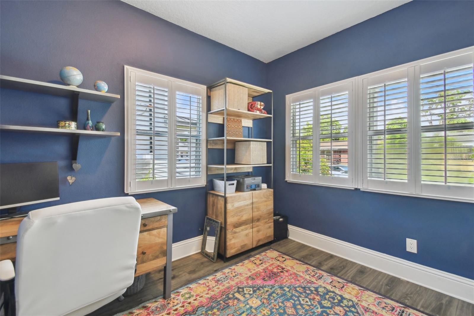 3rd bedroom is currently being used as an office
