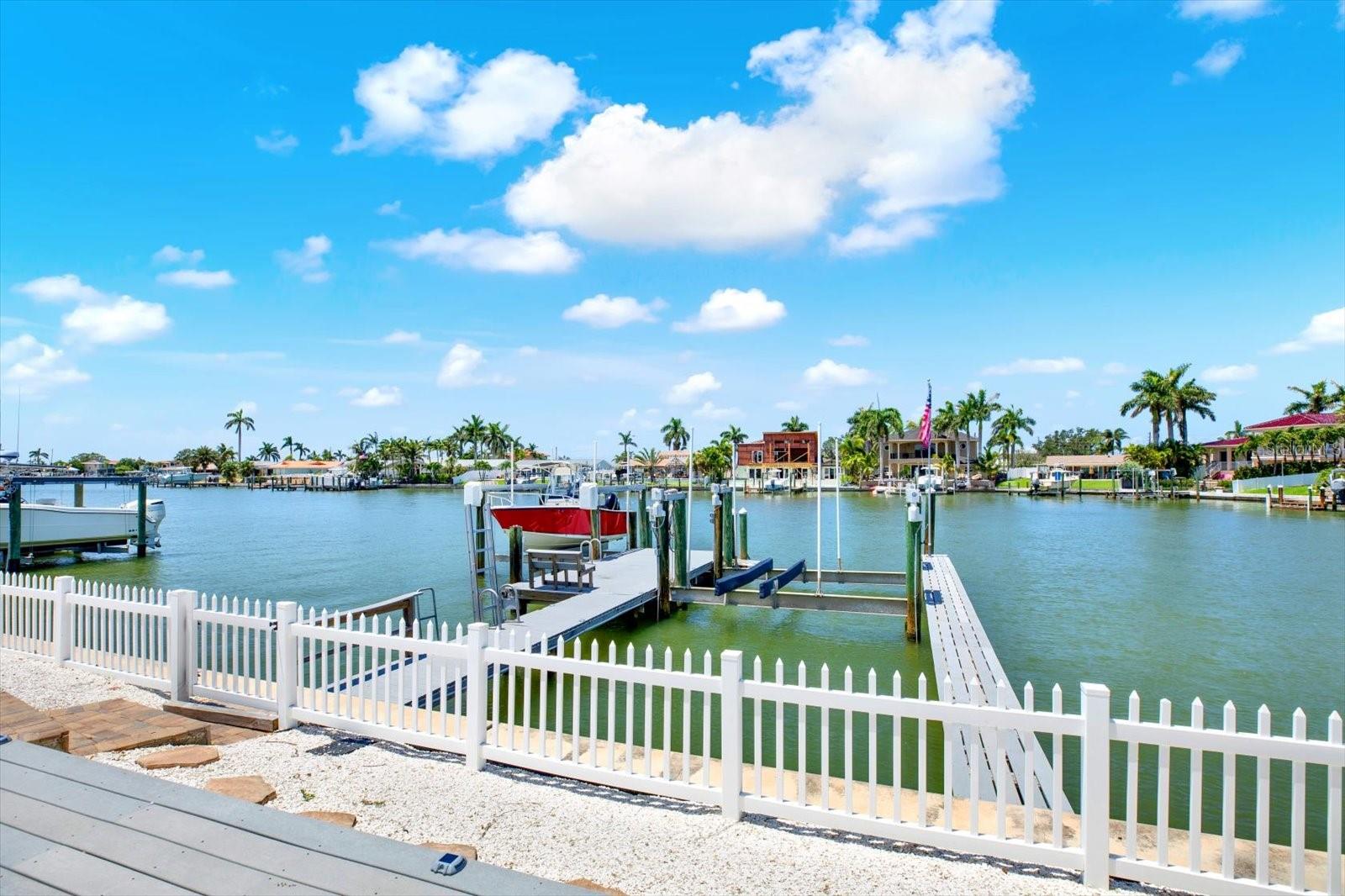 2 Boat Lifts and Composite Dock