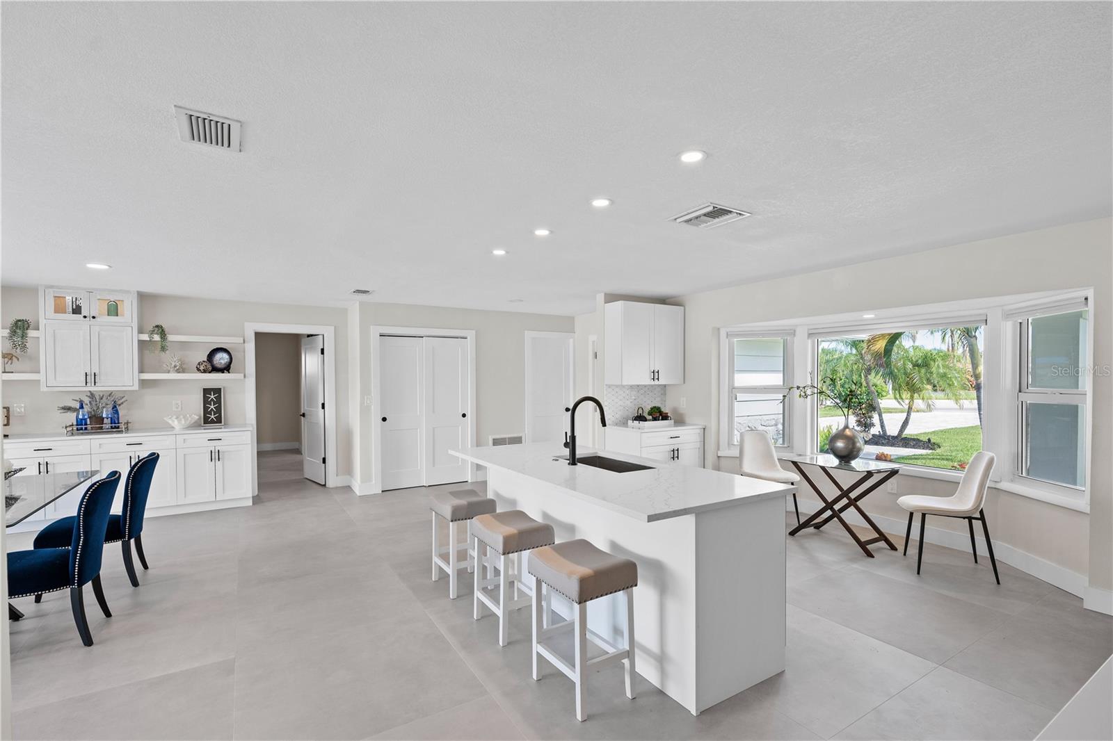 Bright breakfast nook perfect for morning coffee.