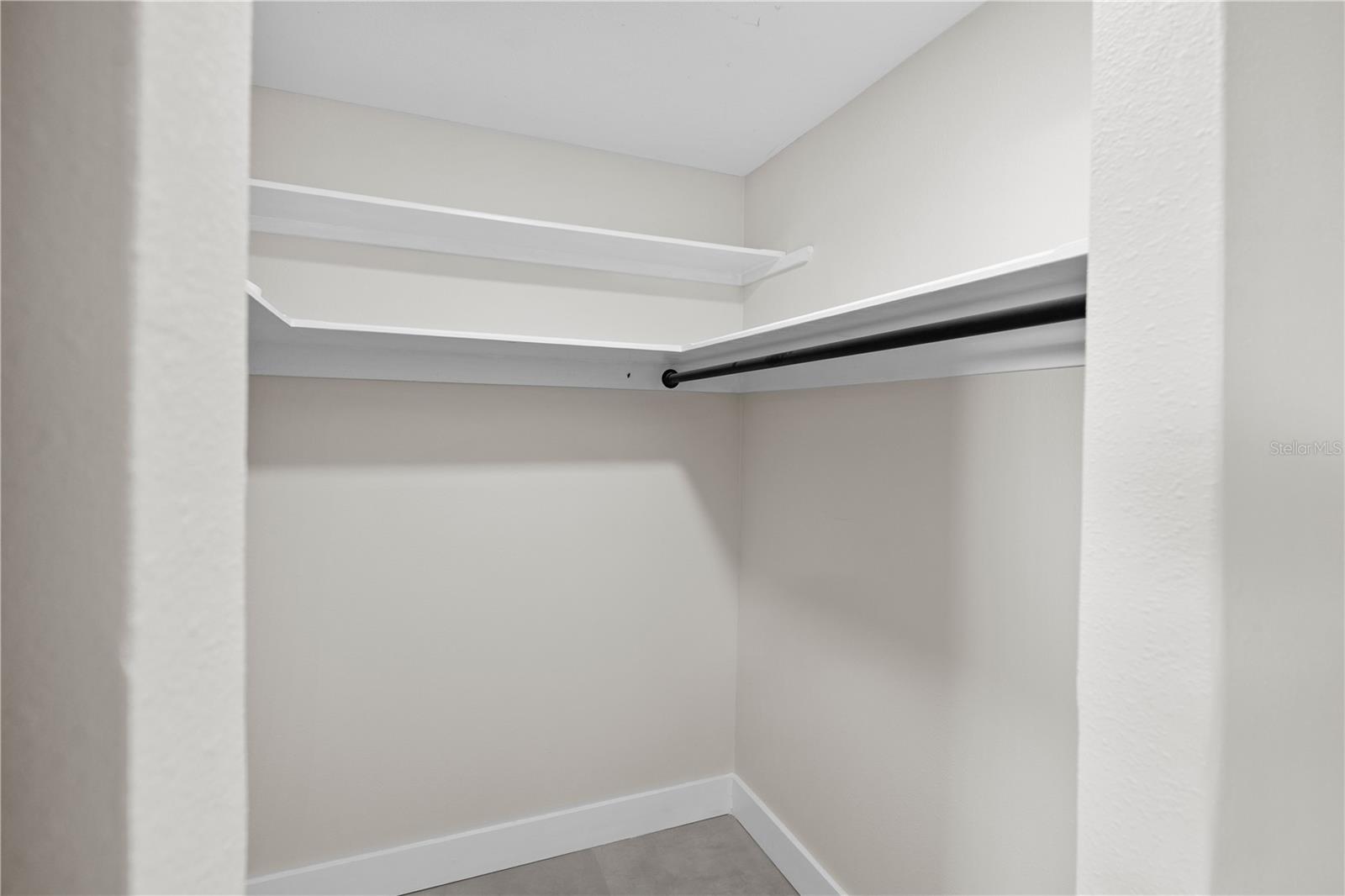 Walk-in closets.