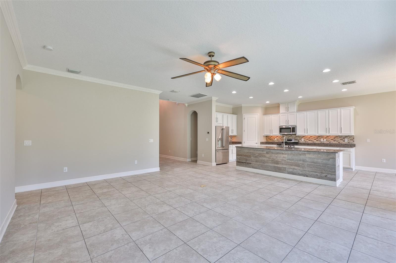 great room/kitchen