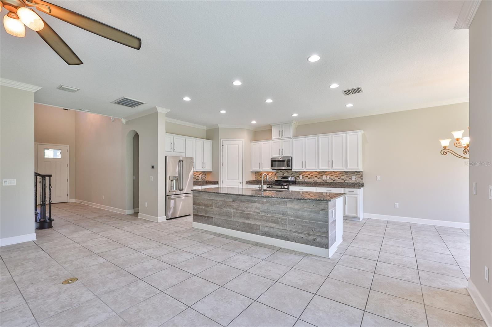 great room/kitchen