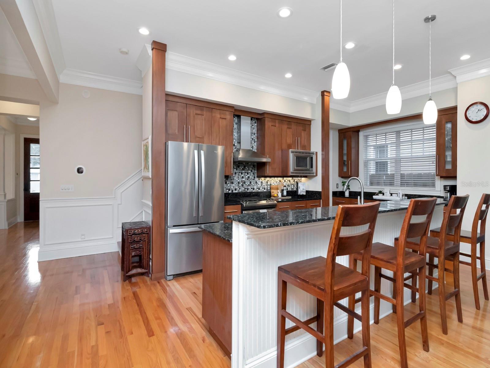 Warm and open floorplan.