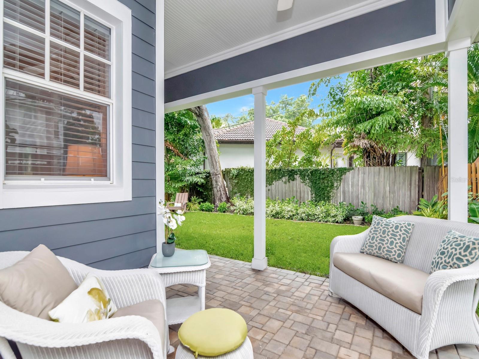 Lounging Space on back patio.