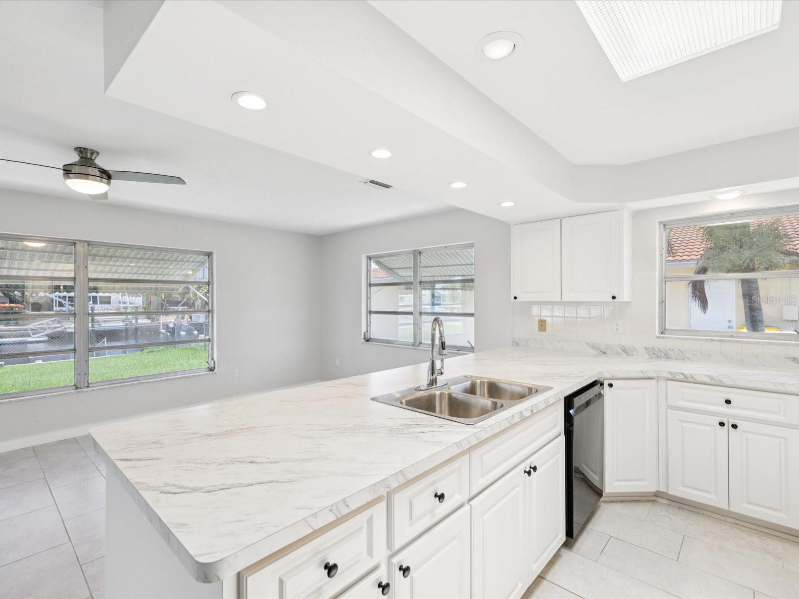 Kitchen with island