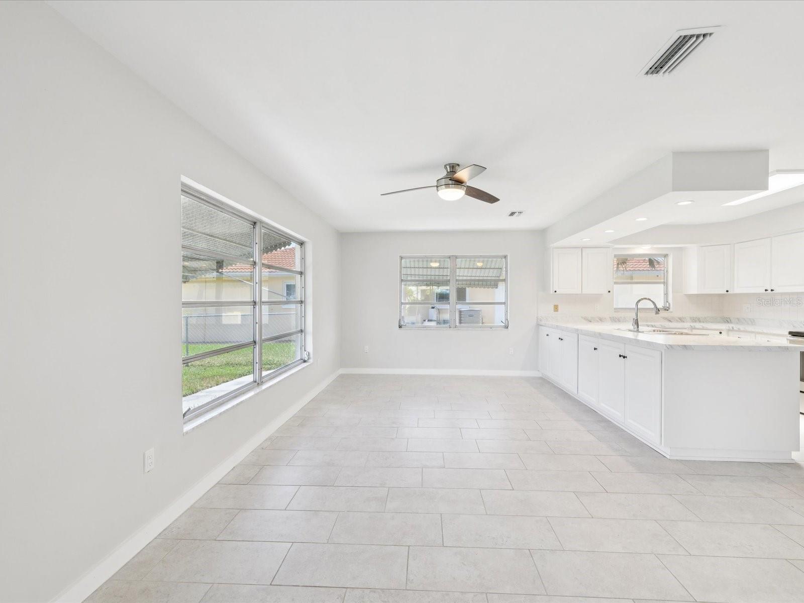 family kitchen area