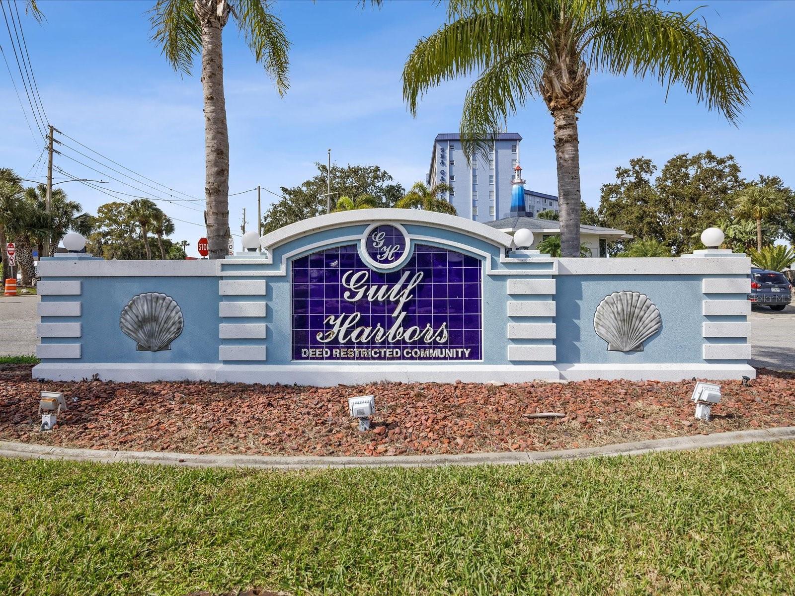 Entrance of Gulf Harbors