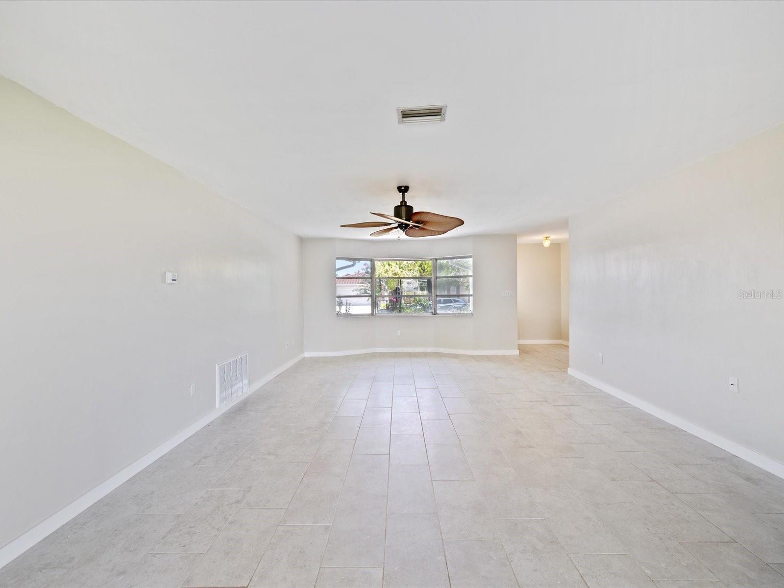 living room looking west
