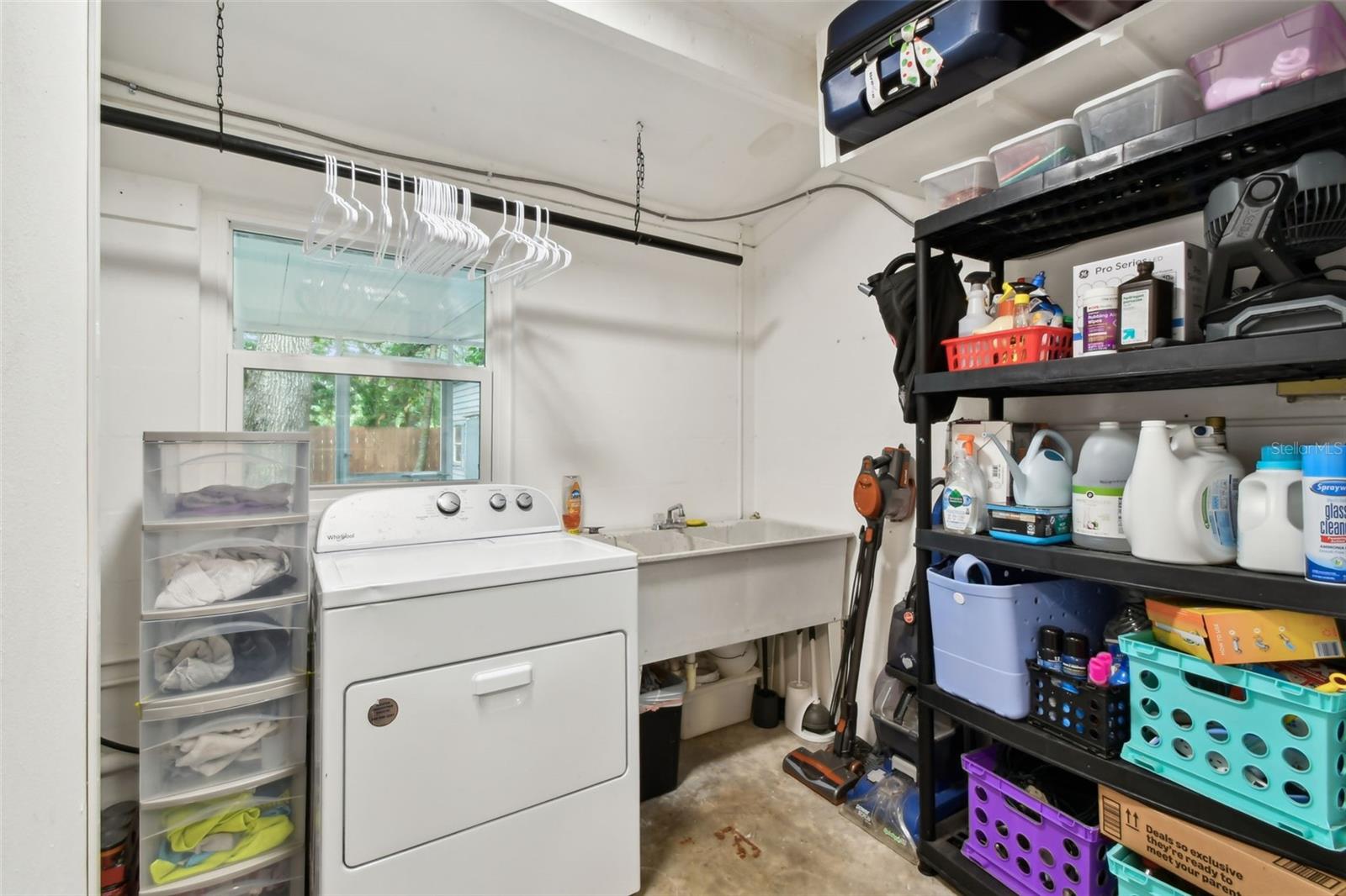 Laundry room with storage