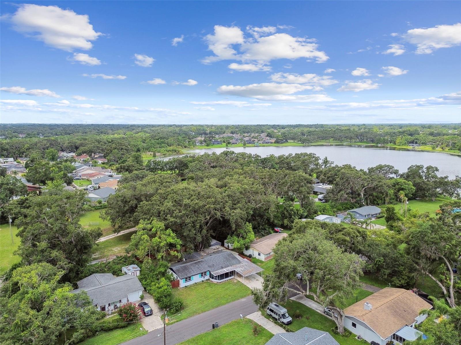 Aerial view of property