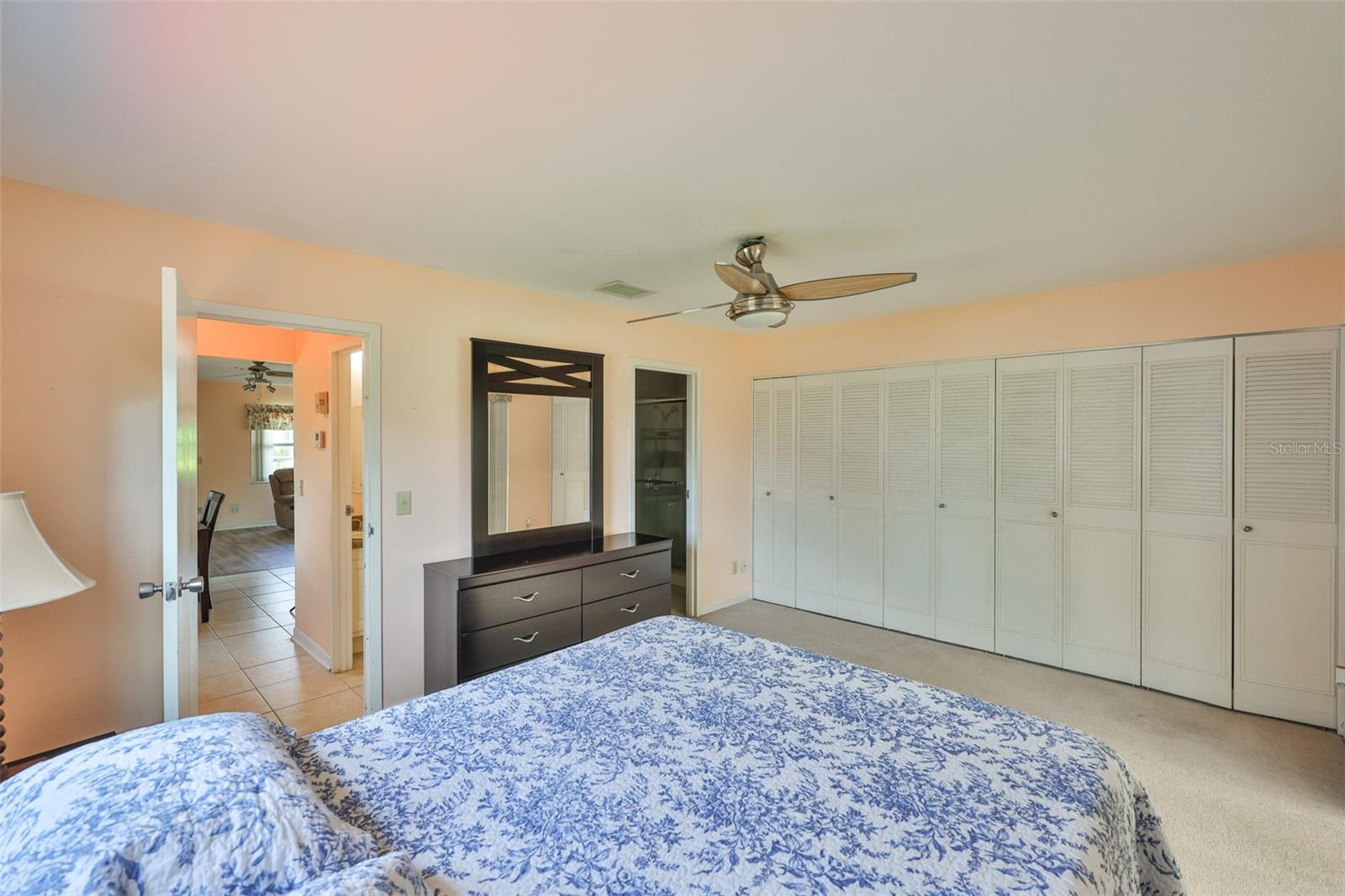 Primary Bedroom with wall closet