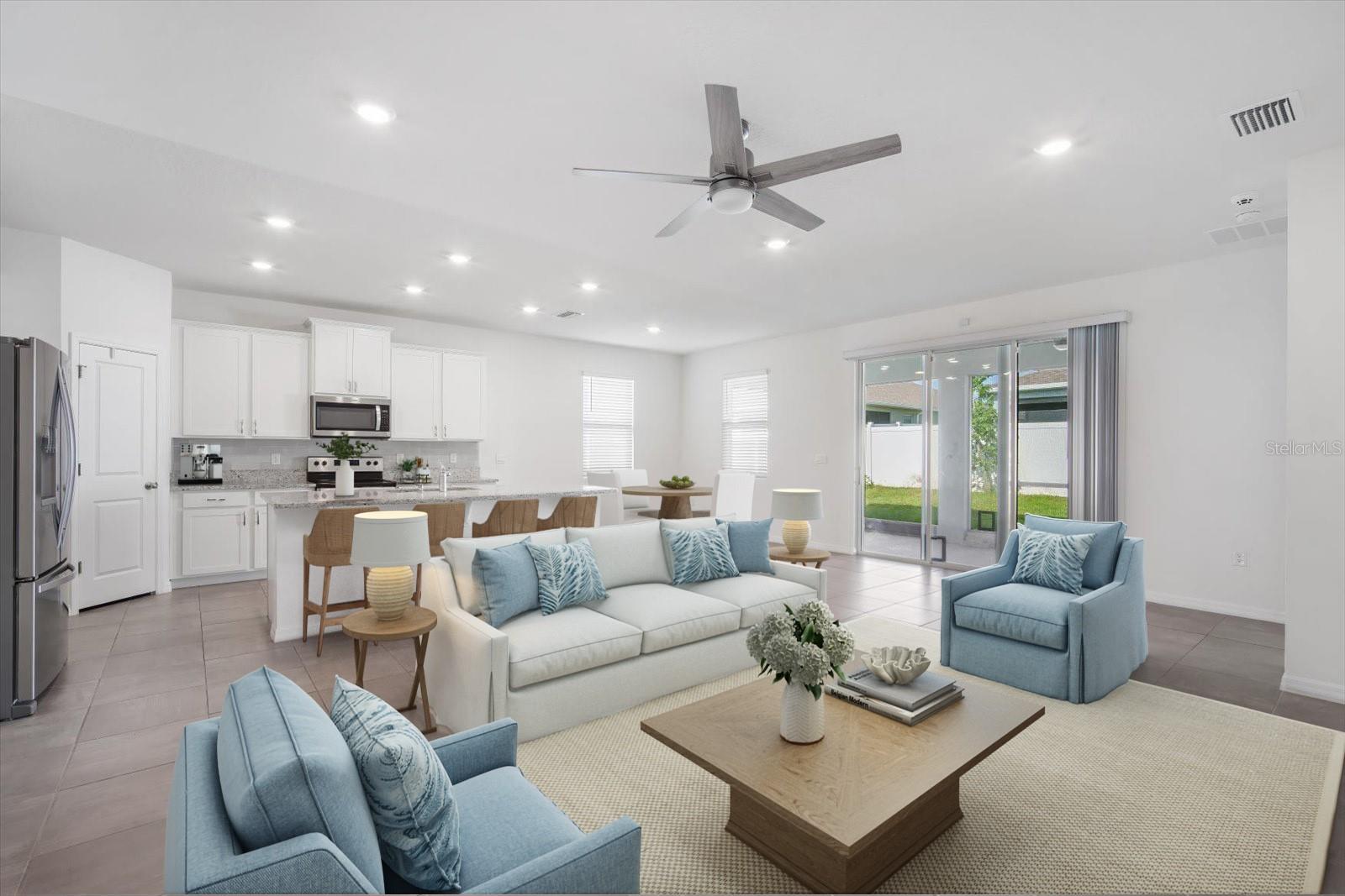 Staged Living Area