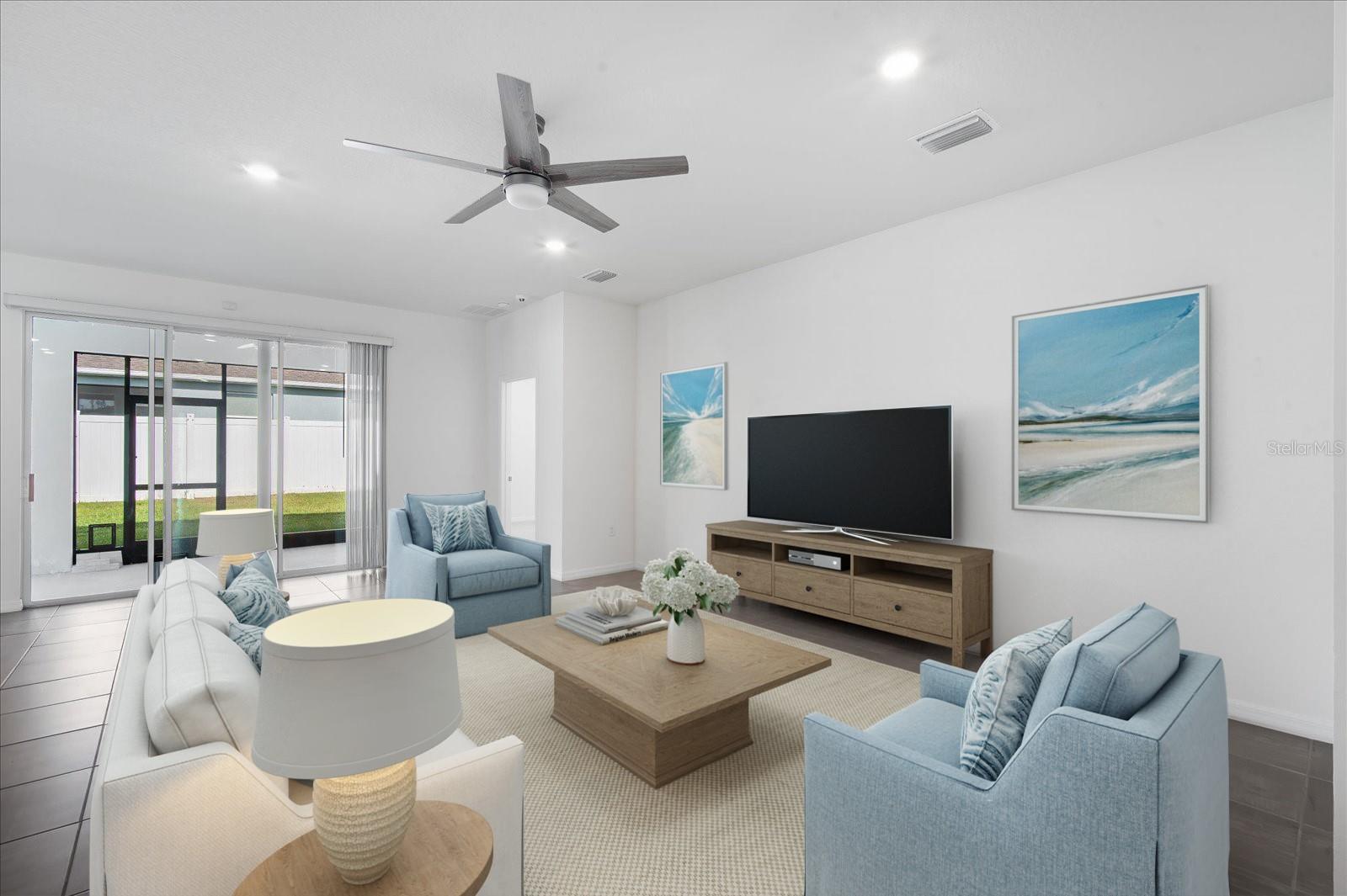 Staged Living Area