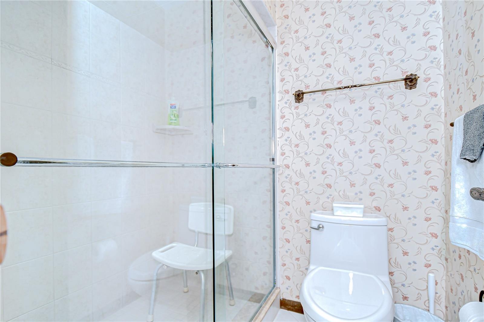 Glass shower!