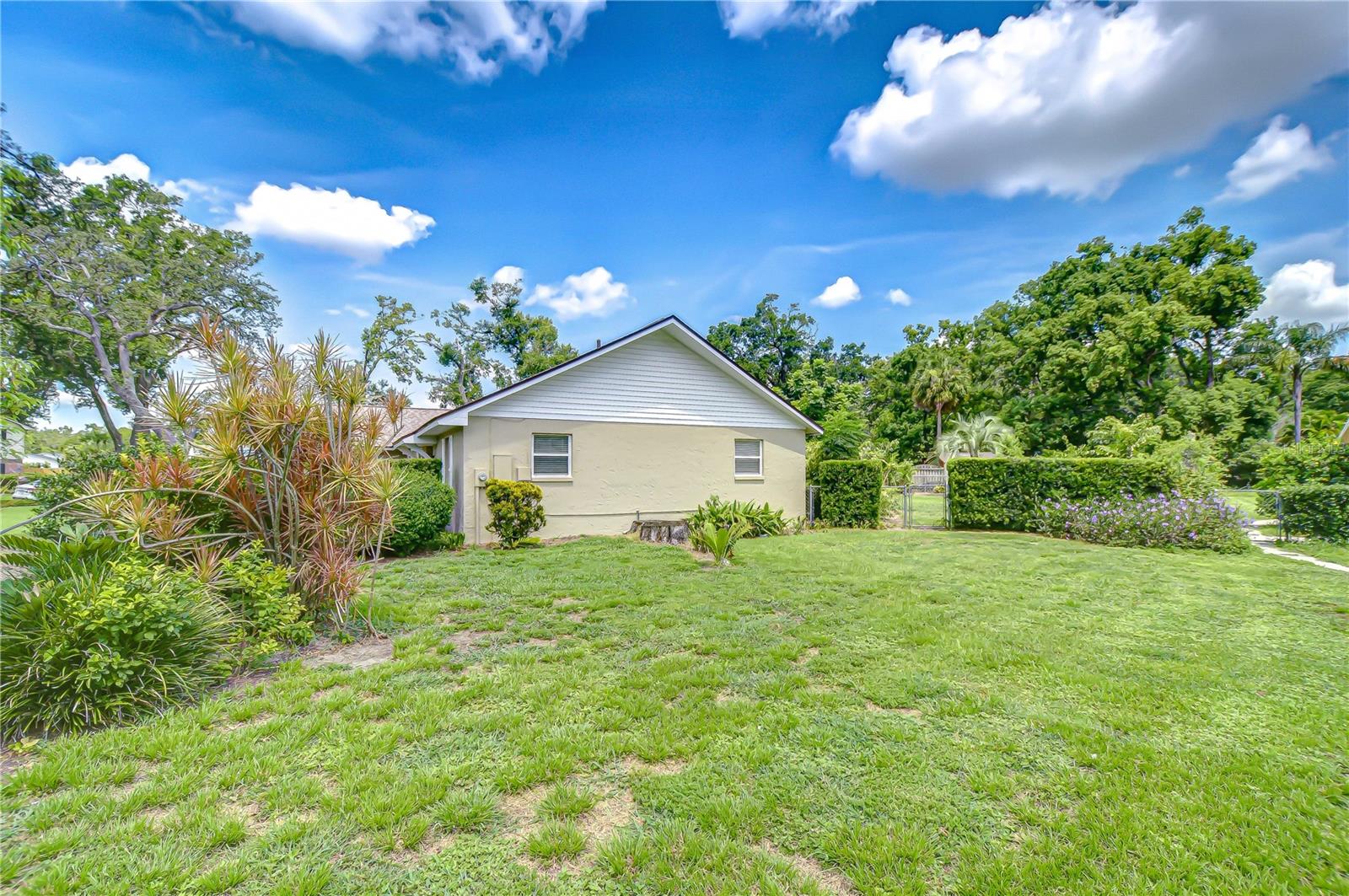 Large side yard!