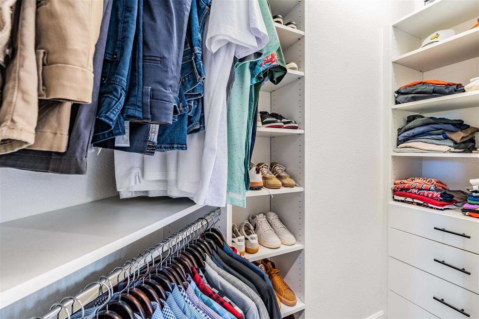 Custom walk-in closet
