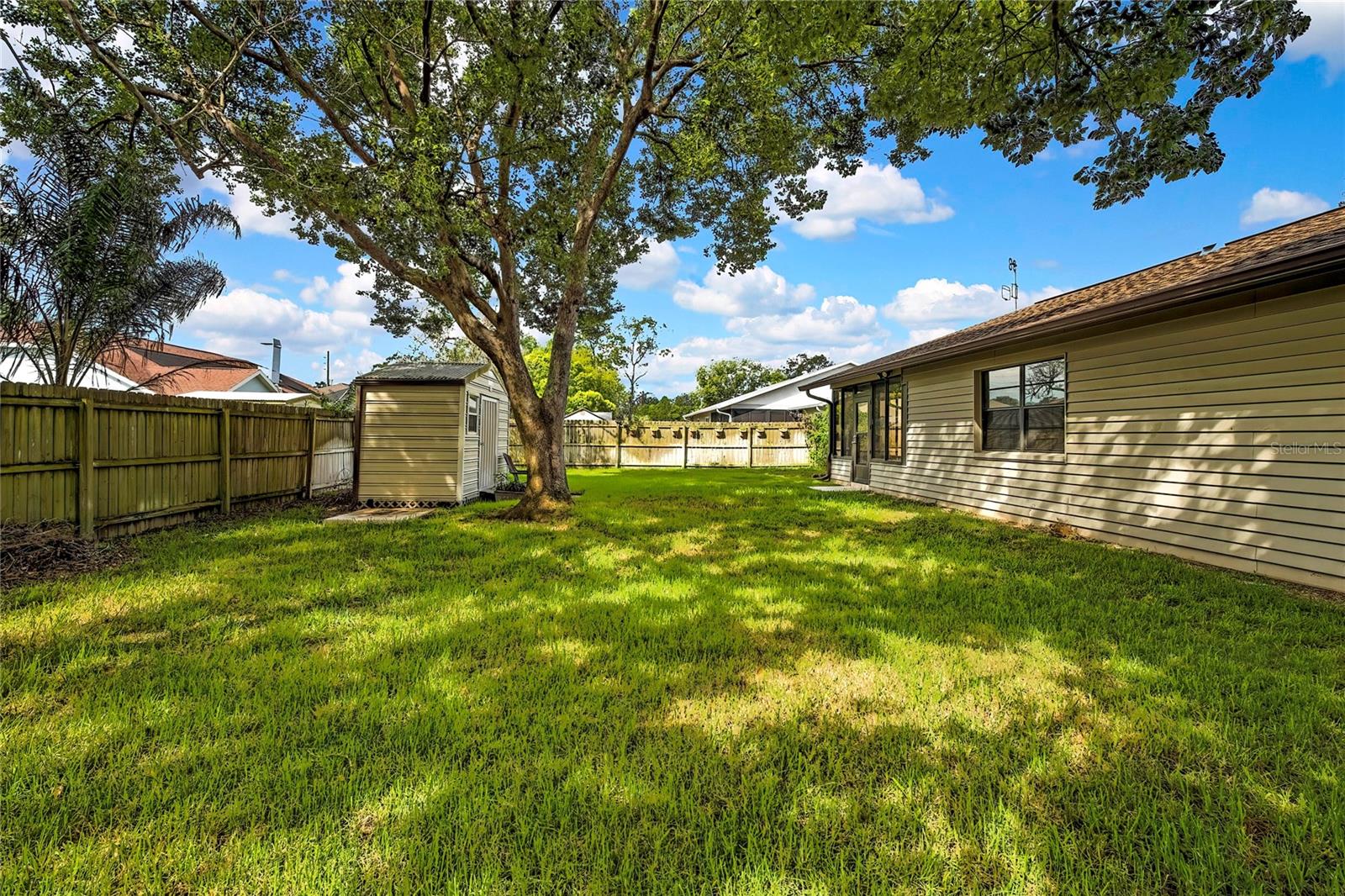 Large yard