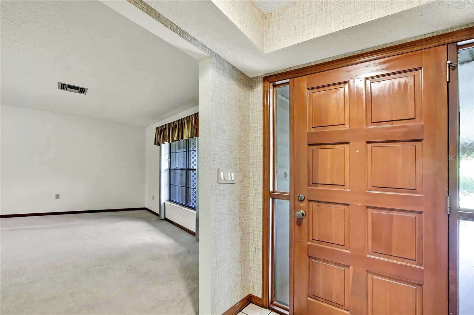 Nice size foyer