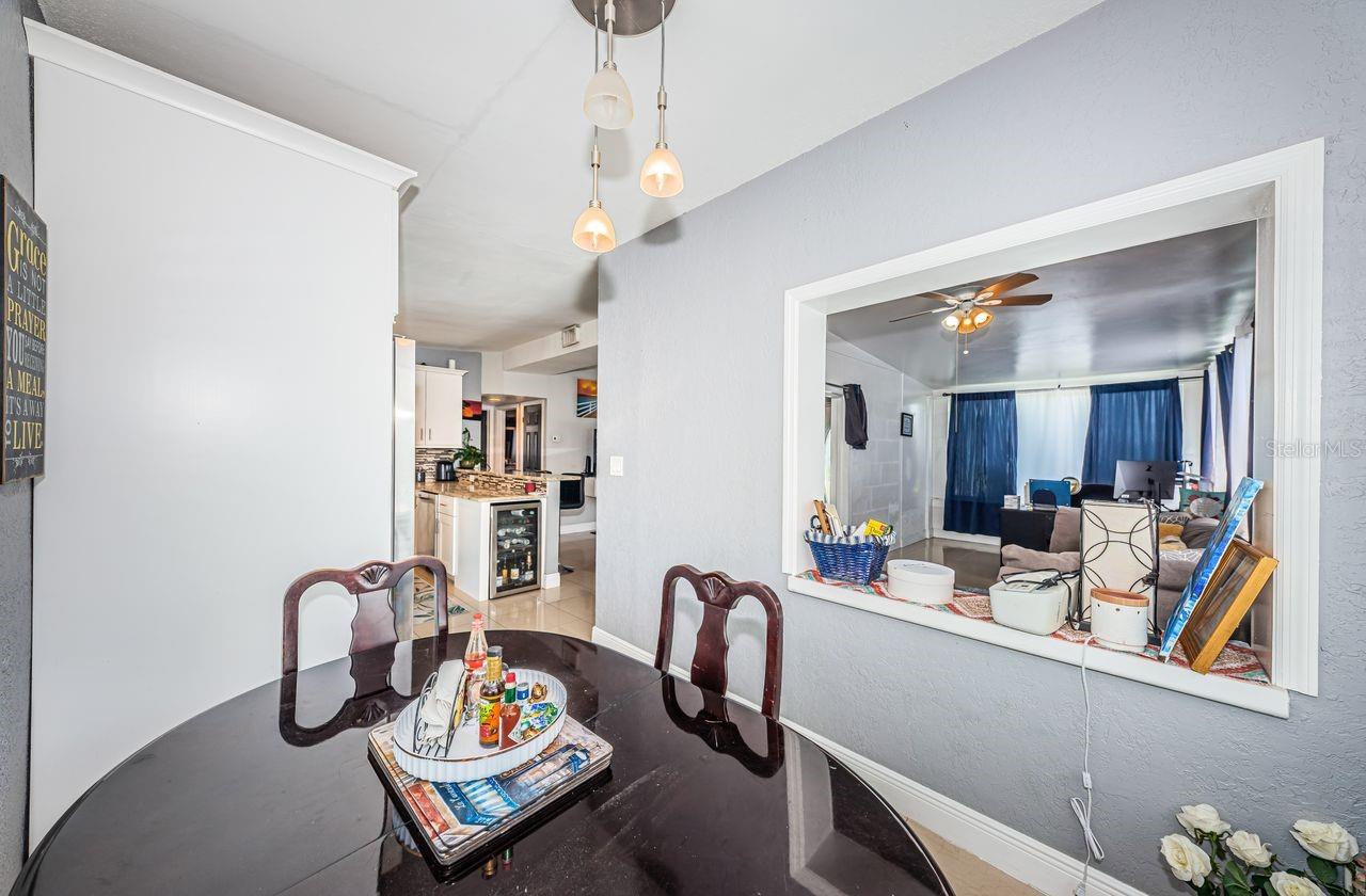 Dining Room with Pass Through