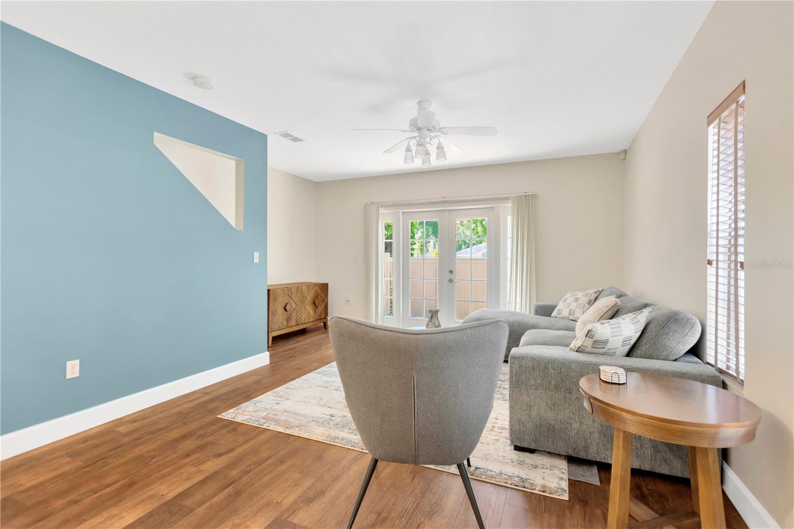 Living Room to French Doors
