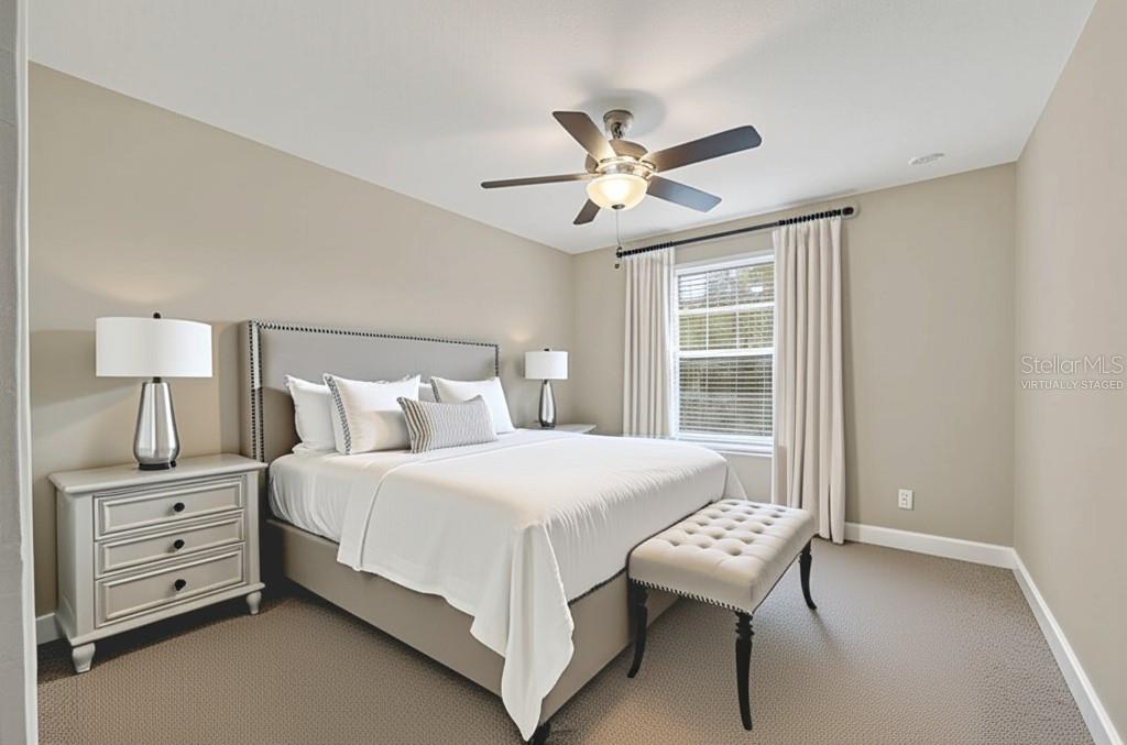 Virtually staged Bedroom 4