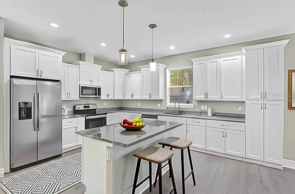 Virtually staged Kitchen