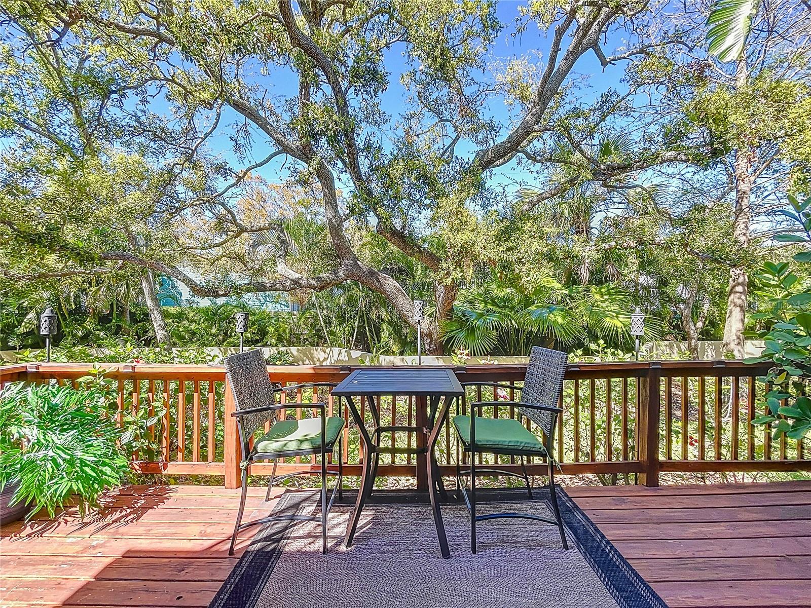 Large deck on the main floor.