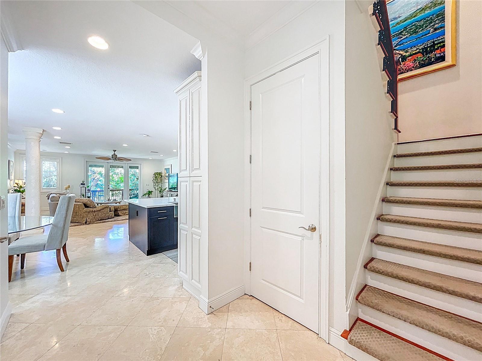 Beautiful foyer invites you into the great room.