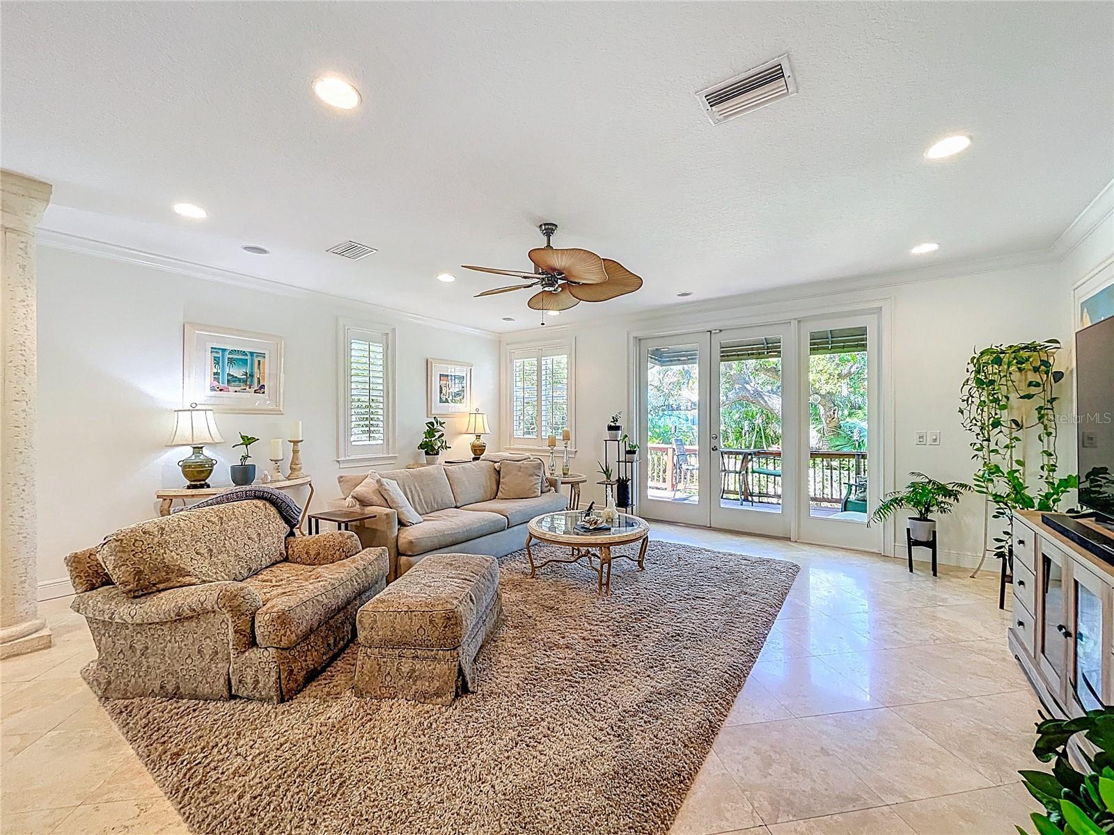 Spacious and inviting Family Room.