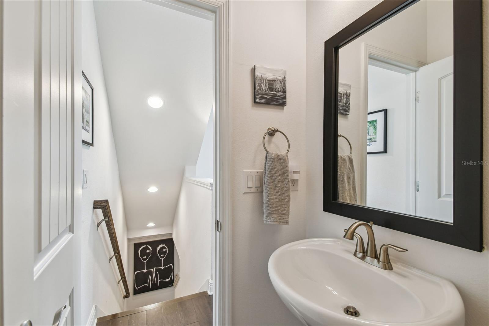 Powder bath on 2nd floor