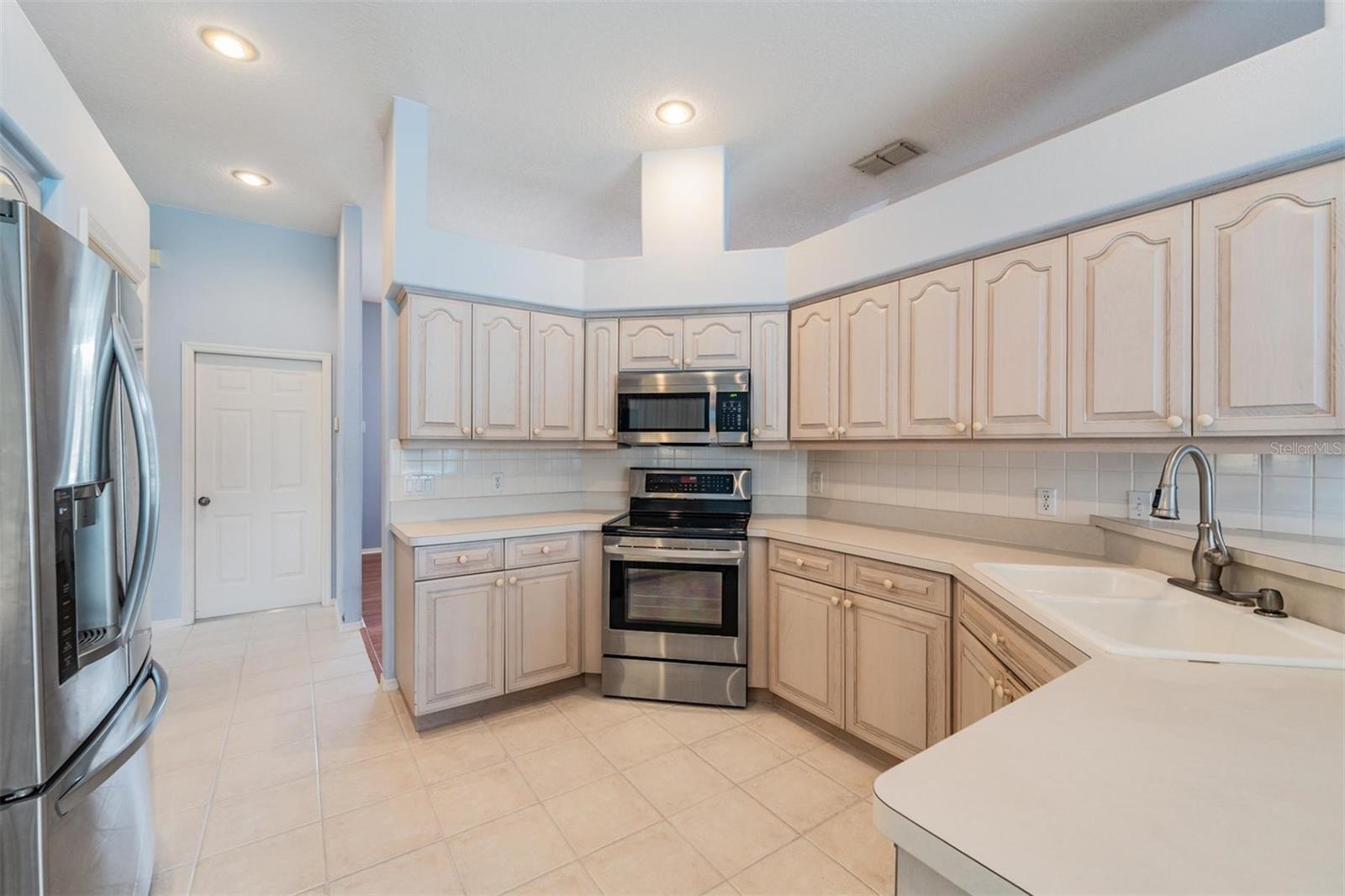 More than ample counter and cabinet space