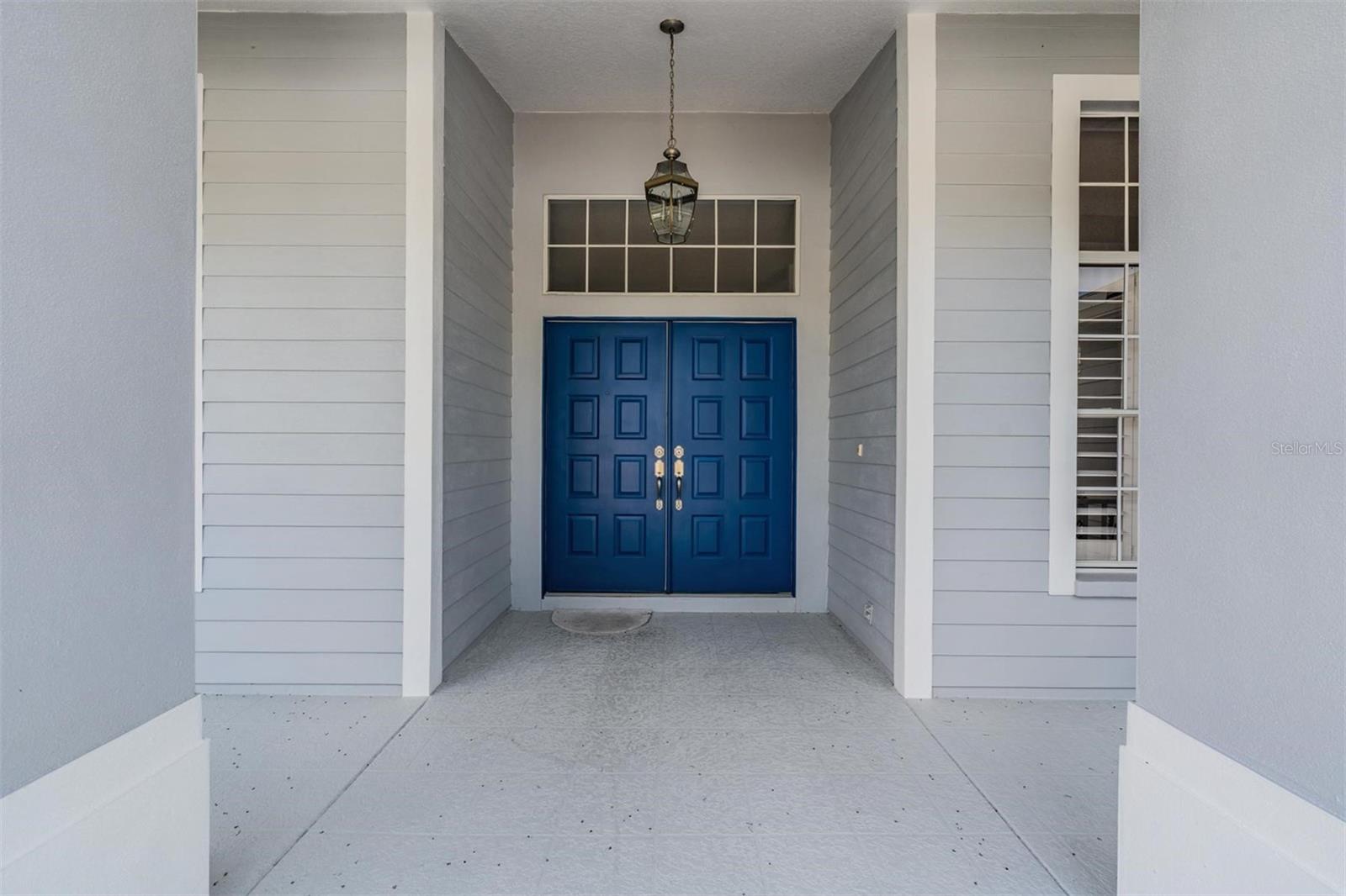 Large front doors make a great first impression