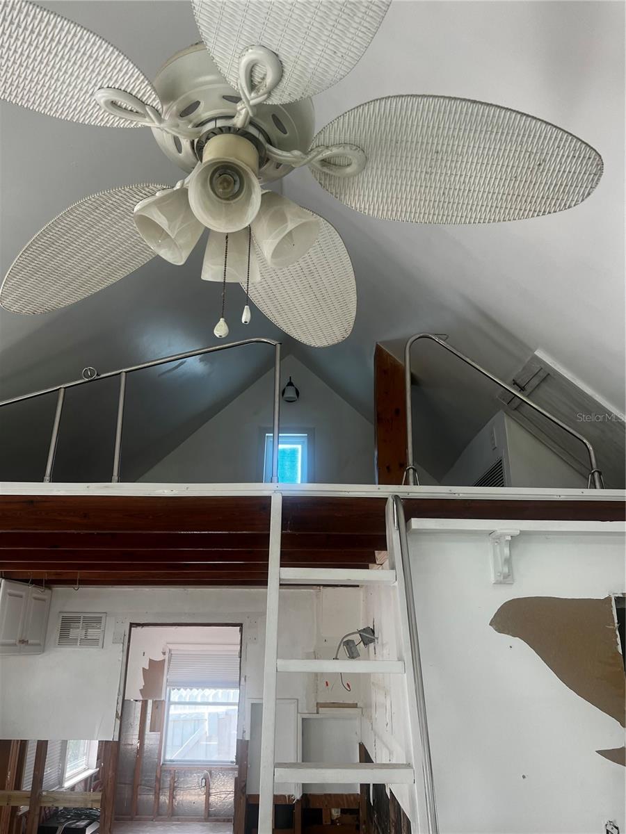 Loft & kitchen below
