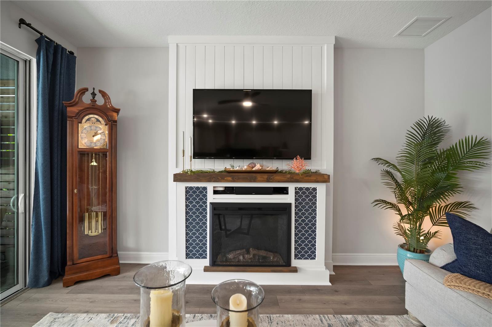 Decorative Fireplace Feature Wall