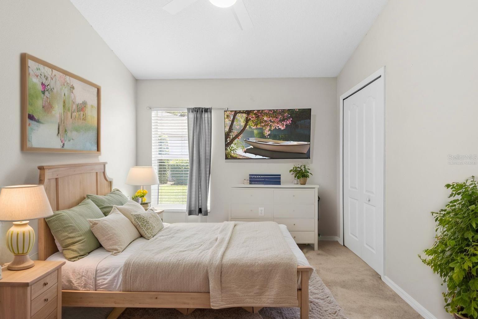 Virtually Staged- Bedroom Three
