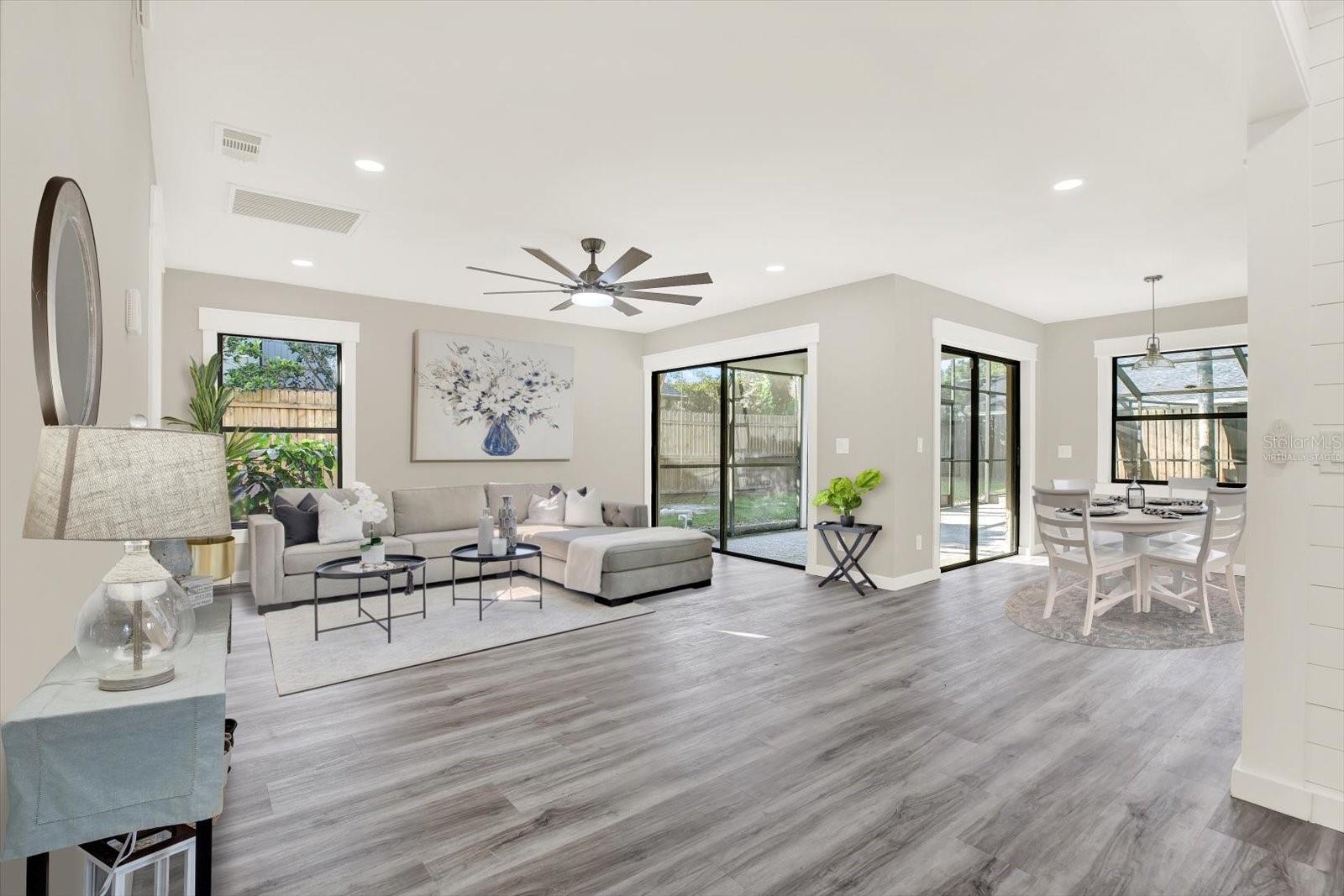Virtually Staged Great Room