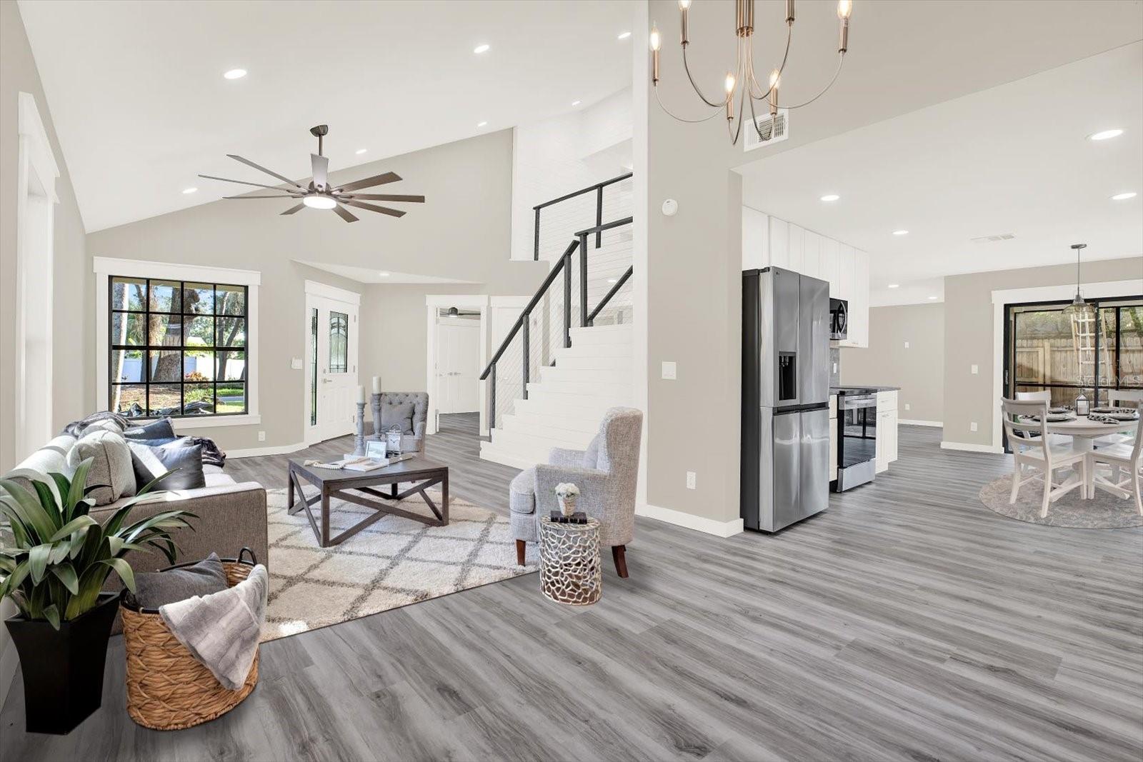 Virtual Staged Formal Living Room