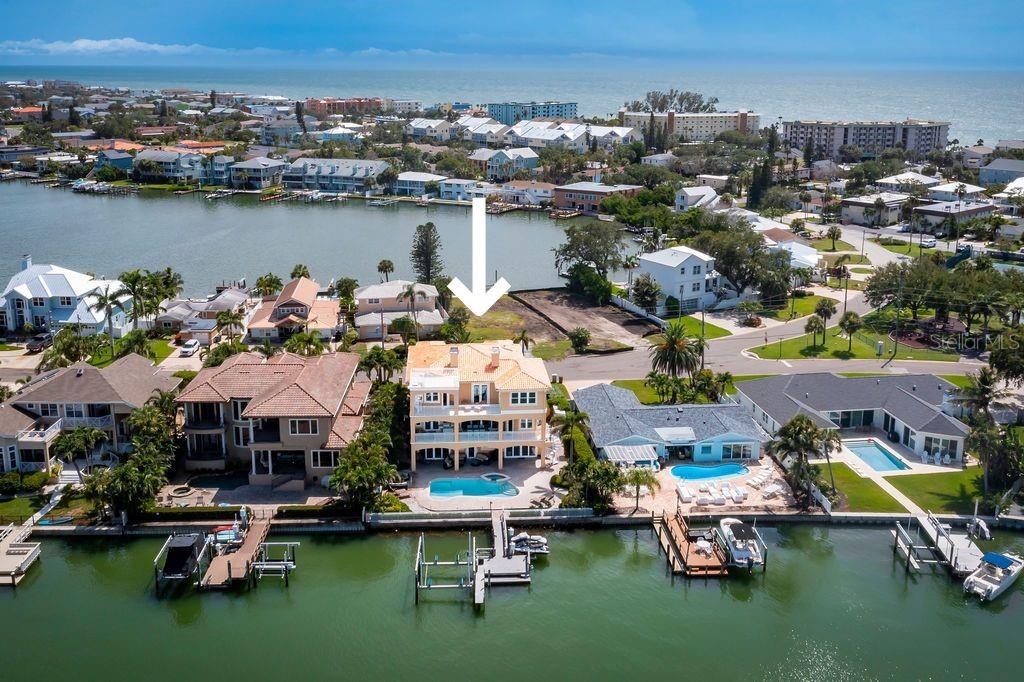 Aerial View306 Harbor Dr, Indian Rocks Beach, FL