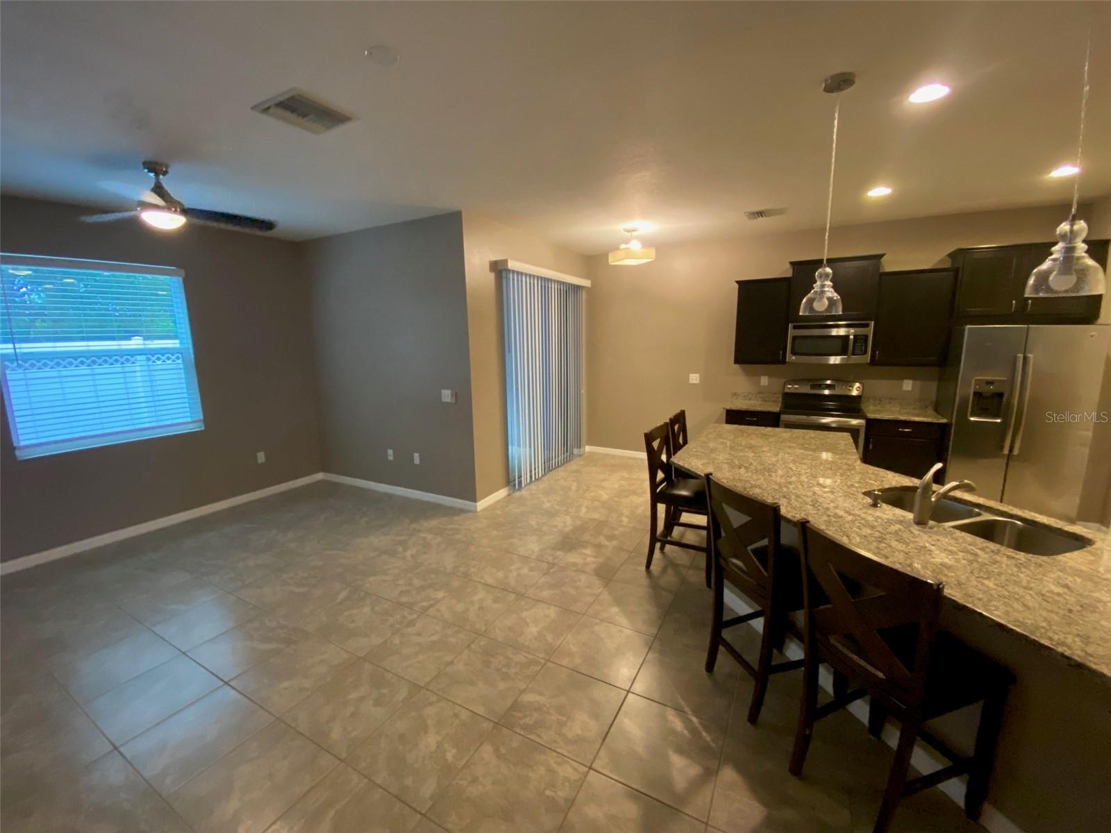 Open Concept Living/Dining/Kitchen