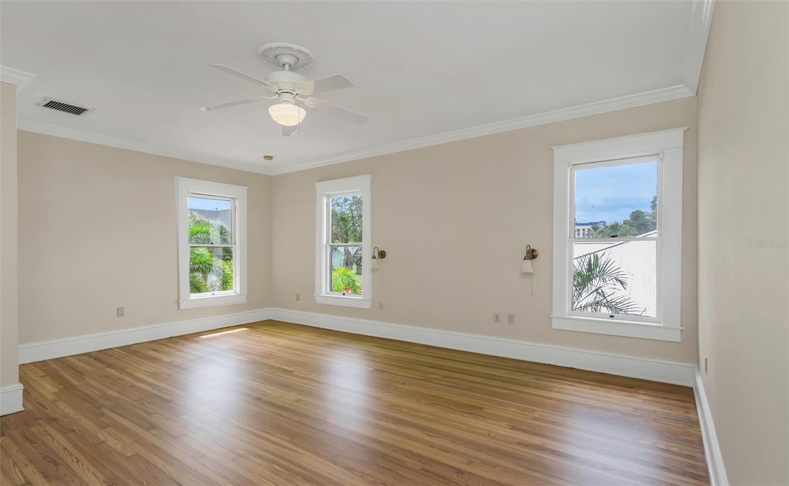 Spacious Primary bedroom upstairs