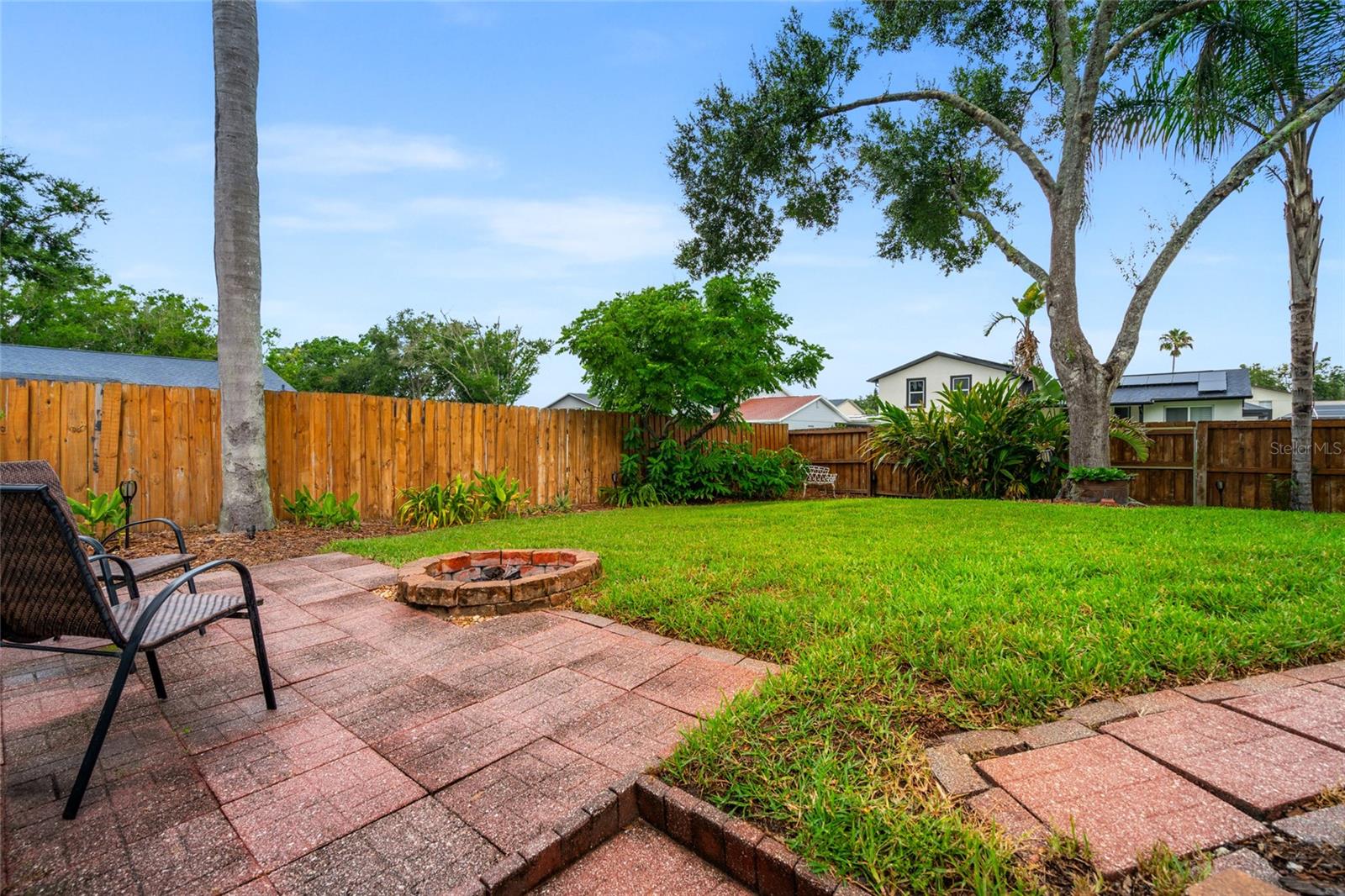 Backyard and Firepit